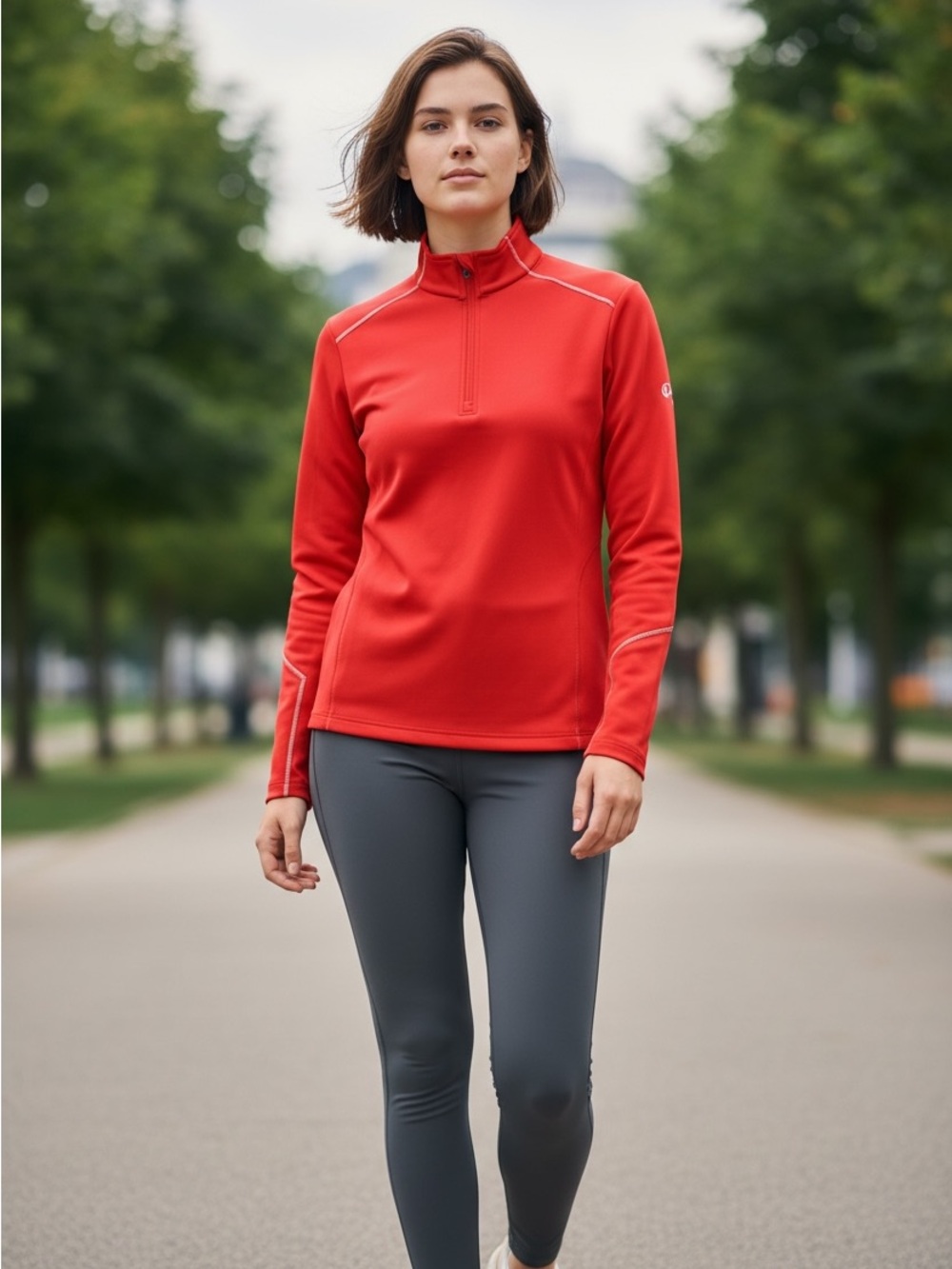 Callaway Women's Red Quarter-Zip Performance Pullover